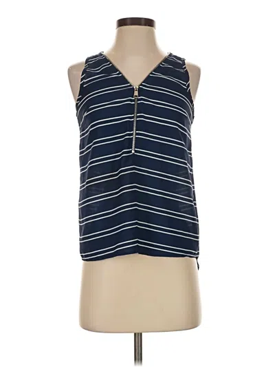Pre-owned Papaya Sleeveless Blouse In Blue