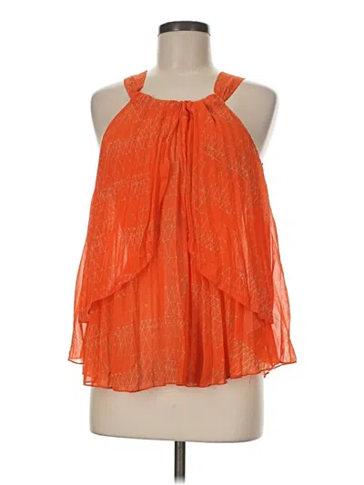 Pre-owned Papaya Sleeveless Blouse In Orange