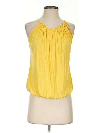 Pre-owned Papaya Sleeveless Blouse In Yellow