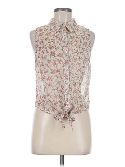 Pre-owned Papaya Sleeveless Button Down Shirt In Ivory
