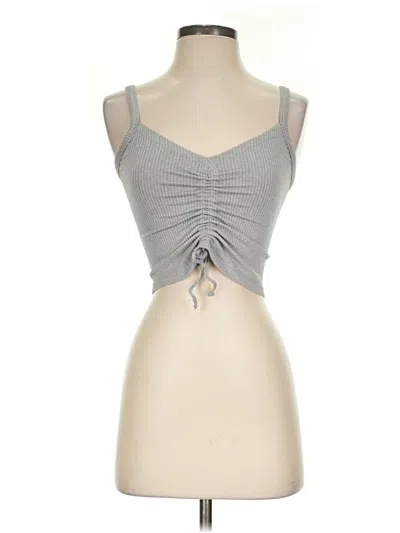 Pre-owned Papaya Tank Top Gray Strapless Neckline Tops