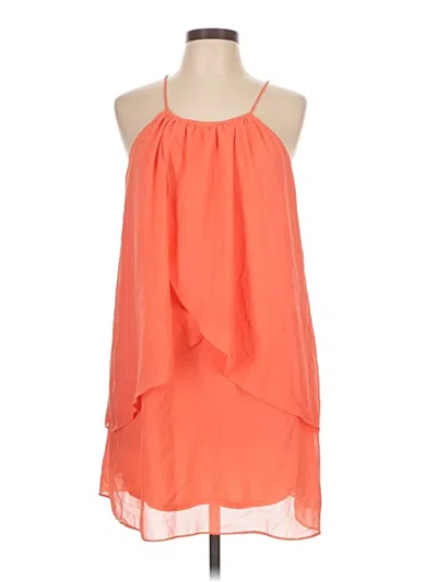 Pre-owned Papaya Tank Top Orange Halter Neckline Tops