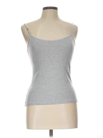 Pre-owned Papaya Tank Top Silver Strapless Neckline Tops