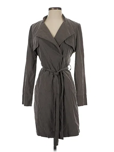 Pre-owned Papaya Trenchcoat In Gray