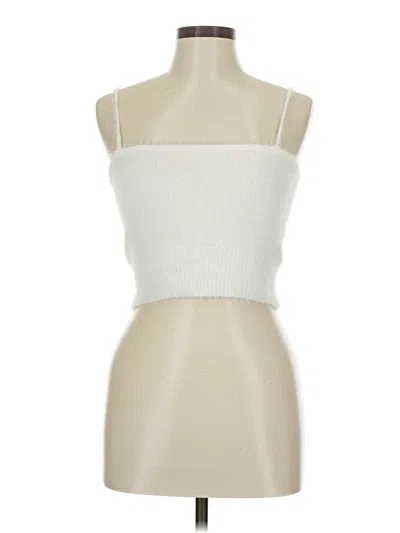 Pre-owned Papaya Tube Top Ivory Strapless Neckline Tops