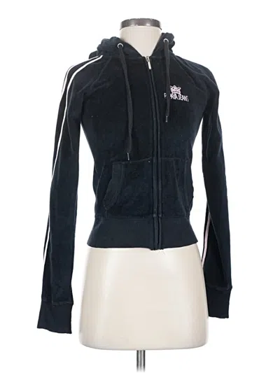 Pre-owned Papaya Zip Up Hoodie In Black