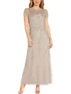 PAPELL STUDIO BY ADRIANNA PAPELL WOMENS BEADED MAXI EVENING DRESS