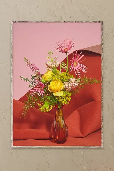 Paper Collective Blomst 07 Wall Art Print In Pink