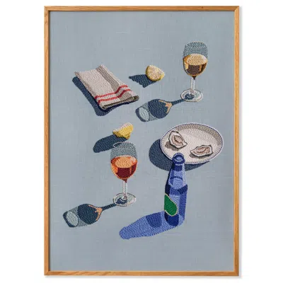 Paper Collective Blue The World Is Your Oyster - Art Print In Multi