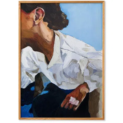 Paper Collective Blue / White The Man I Met At A Bar - Art Print - 50x70 Cm