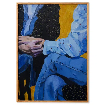 Paper Collective Blue / Yellow Alchemy - Art Print - 50x70 Cm