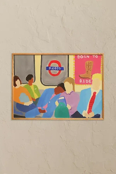 Paper Collective Born To Ride Wall Art Print In Multi