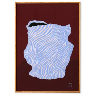 Paper Collective Brown / Blue Doodle Of A Doodle - Nr. Six - Art Print