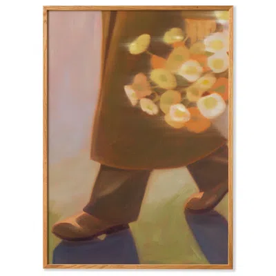 Paper Collective Brown / Orange / Yellow Carrying Autumn - Art Print - 50x70 Cm
