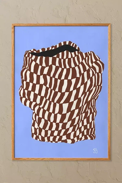 Paper Collective Doodle Of A Doodle 02 Framed Wall Art In Blue