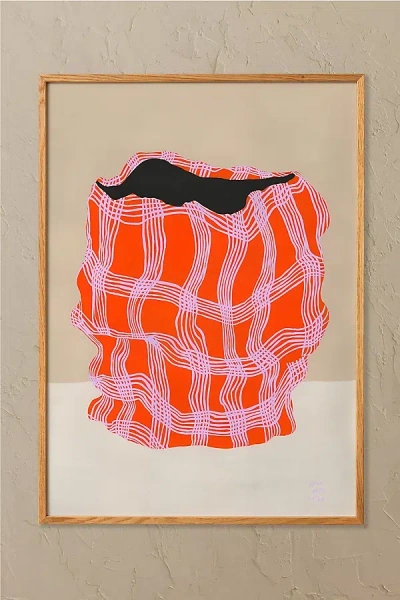 Paper Collective Doodle Of A Doodle 03 Framed Wall Art In Red