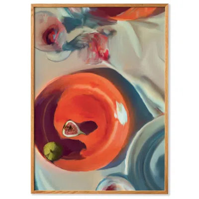 Paper Collective Orange / Blue Fine Dining - Art Print