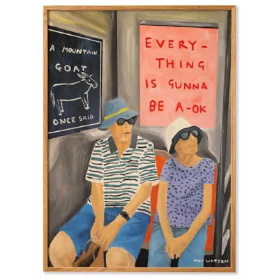 Paper Collective Pink Everything Is Gunna Be Ok - Art Print In Multi