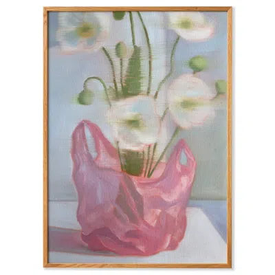 Paper Collective Pink / Green / Blue Vase Substitute - Art Print - 50x70 Cm In Multi
