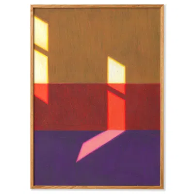 Paper Collective Yellow / Red / Purple Les Vacances - Nr. Two - Art Print In Multi