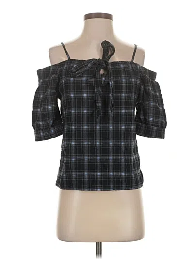 Pre-owned Paper Crane 3/4 Sleeve Blouse In Black