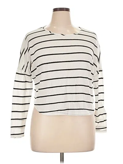 Pre-owned Paper Crane 3/4 Sleeve T-shirt In Ivory