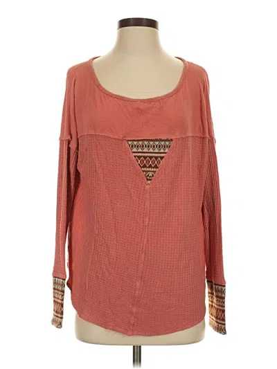 Pre-owned Paper Crane 3/4 Sleeve T-shirt In Pink
