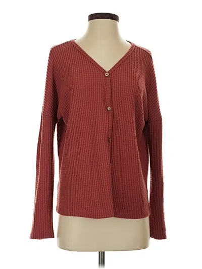 Pre-owned Paper Crane Cardigan Sweater In Burgundy