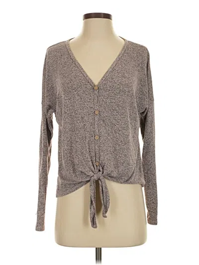 Pre-owned Paper Crane Cardigan Sweater In Gray