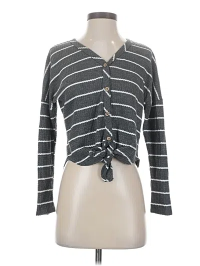 Pre-owned Paper Crane Cardigan Sweater In Gray