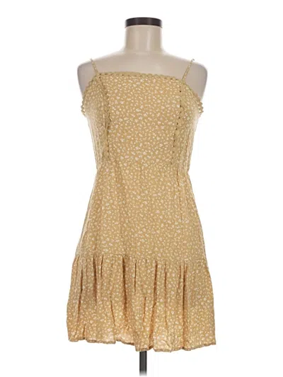 Pre-owned Paper Crane Casual Dress In Gold