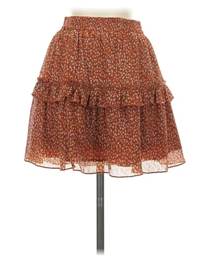 Pre-owned Paper Crane Casual Skirt In Brown