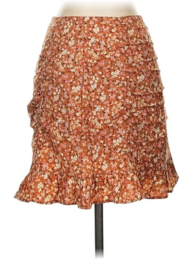 Pre-owned Paper Crane Casual Skirt In Orange
