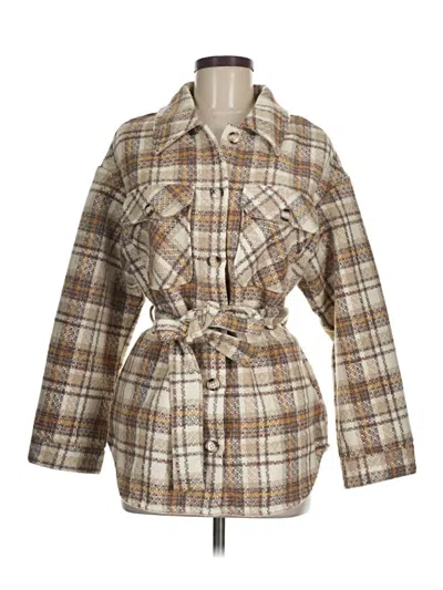 Pre-owned Paper Crane Coat In Brown