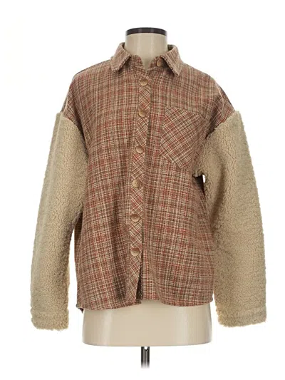 Pre-owned Paper Crane Fleece Jacket In Brown