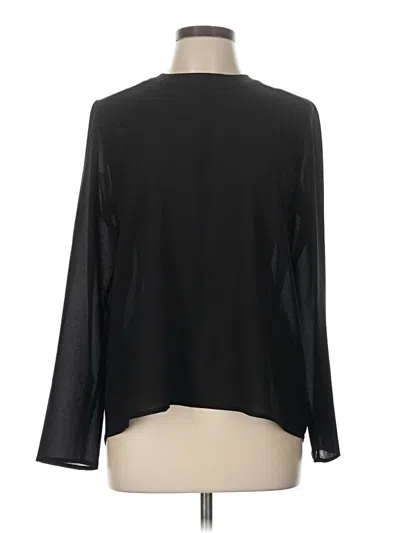 Pre-owned Paper Crane Long Sleeve Blouse In Black