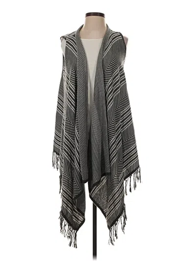 Pre-owned Paper Crane Poncho In Gray