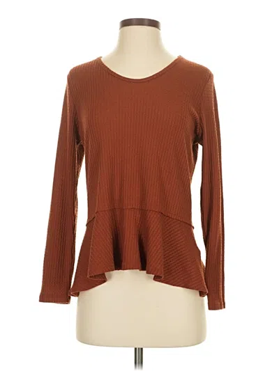 Pre-owned Paper Crane Pullover Sweater In Brown