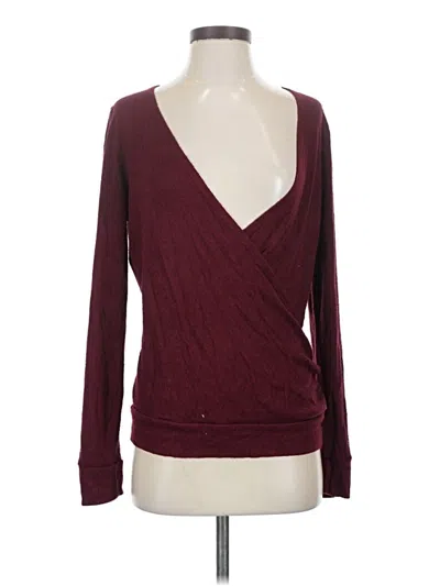 Pre-owned Paper Crane Pullover Sweater In Burgundy