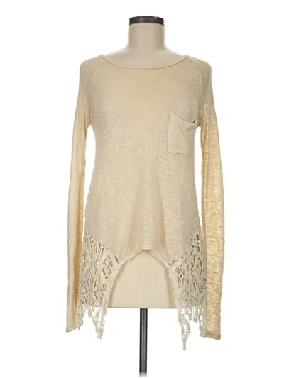 Pre-owned Paper Crane Pullover Sweater In Tan