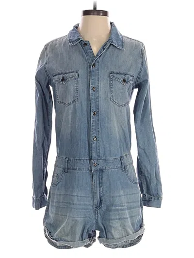 Pre-owned Paper Crane Romper In Blue