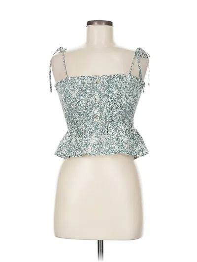 Pre-owned Paper Crane Sleeveless Blouse In Blue