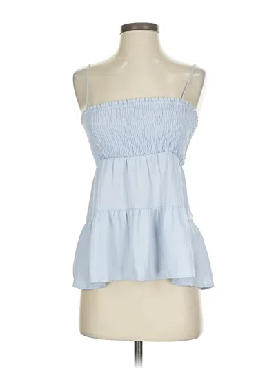 Pre-owned Paper Crane Sleeveless Blouse In Blue