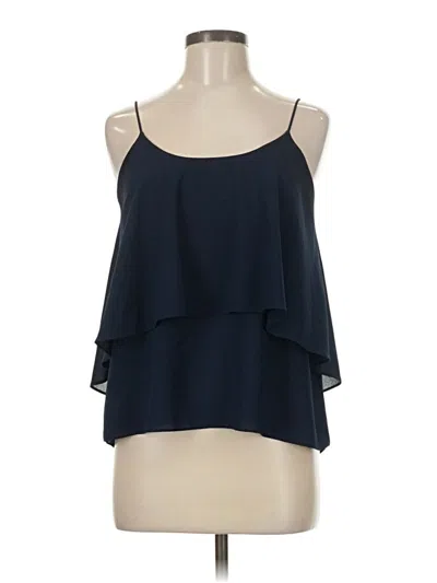Pre-owned Paper Crane Sleeveless Blouse In Blue