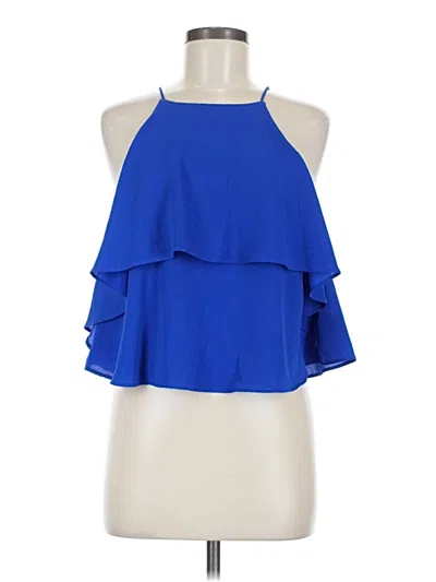 Pre-owned Paper Crane Sleeveless Blouse In Blue