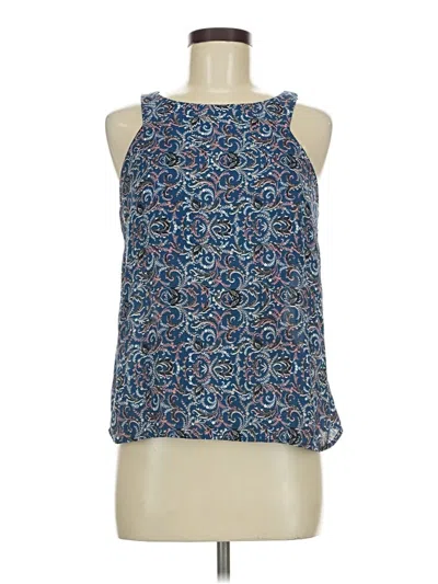 Pre-owned Paper Crane Sleeveless Blouse In Blue