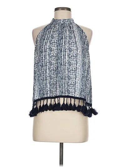 Pre-owned Paper Crane Sleeveless Blouse In Blue