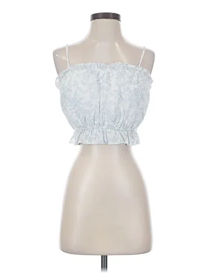 Pre-owned Paper Crane Sleeveless Blouse In Blue