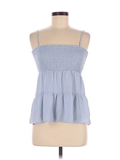 Pre-owned Paper Crane Sleeveless Blouse In Blue