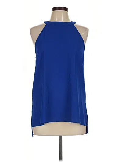 Pre-owned Paper Crane Sleeveless Blouse In Blue